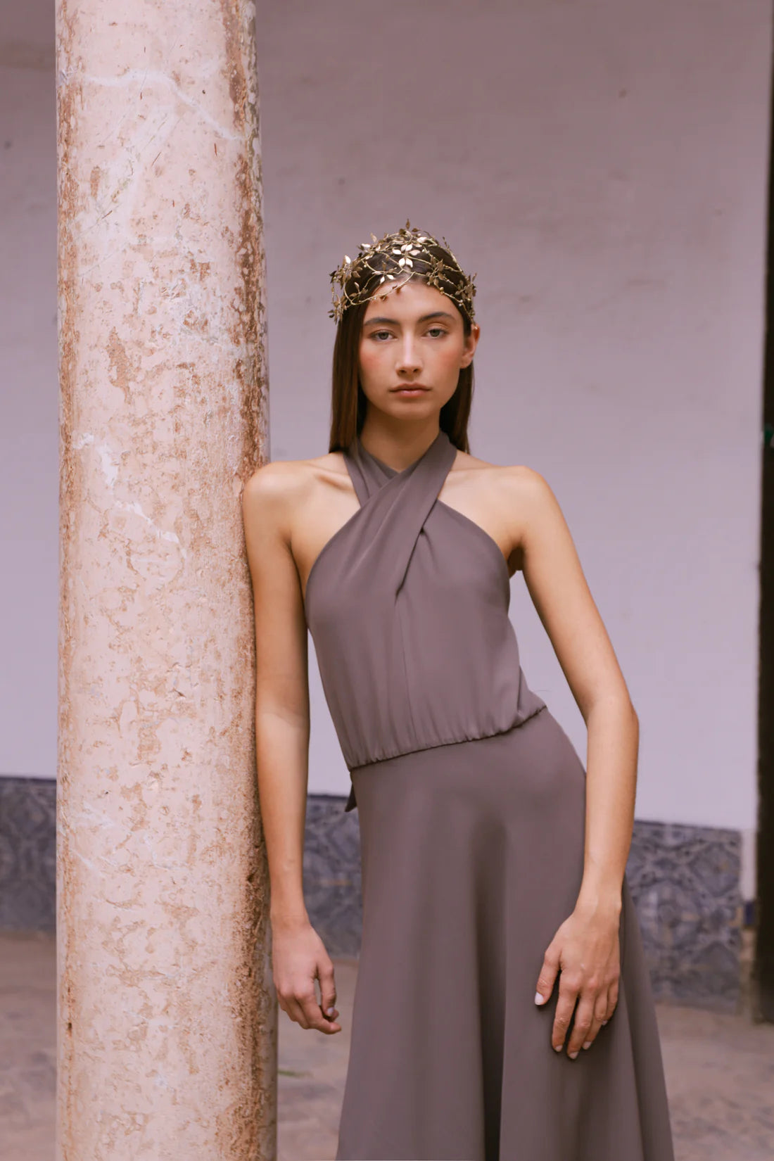 VESTIDO MARIANA TOPO