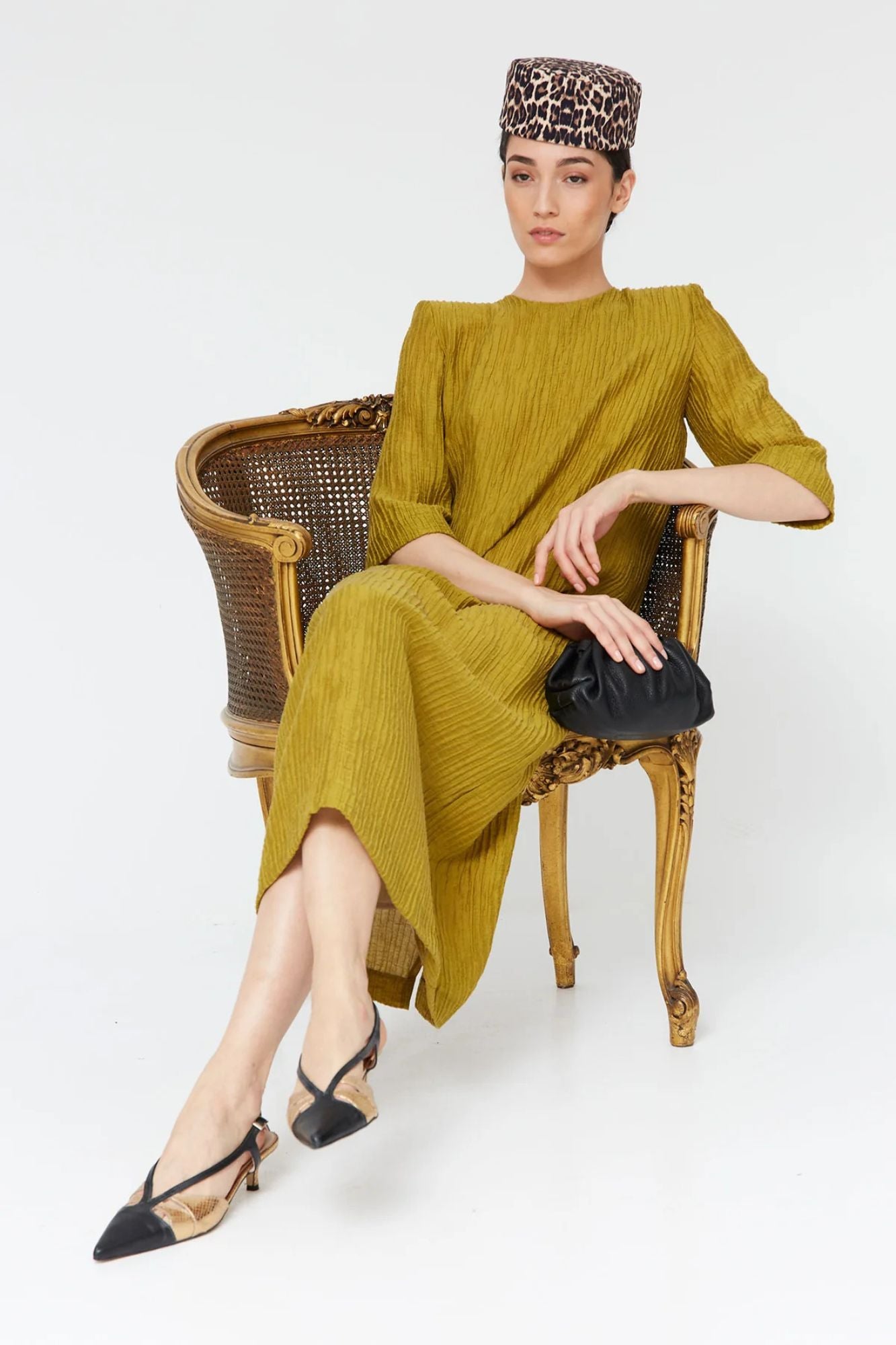 ROBE EVELINA OLIVE