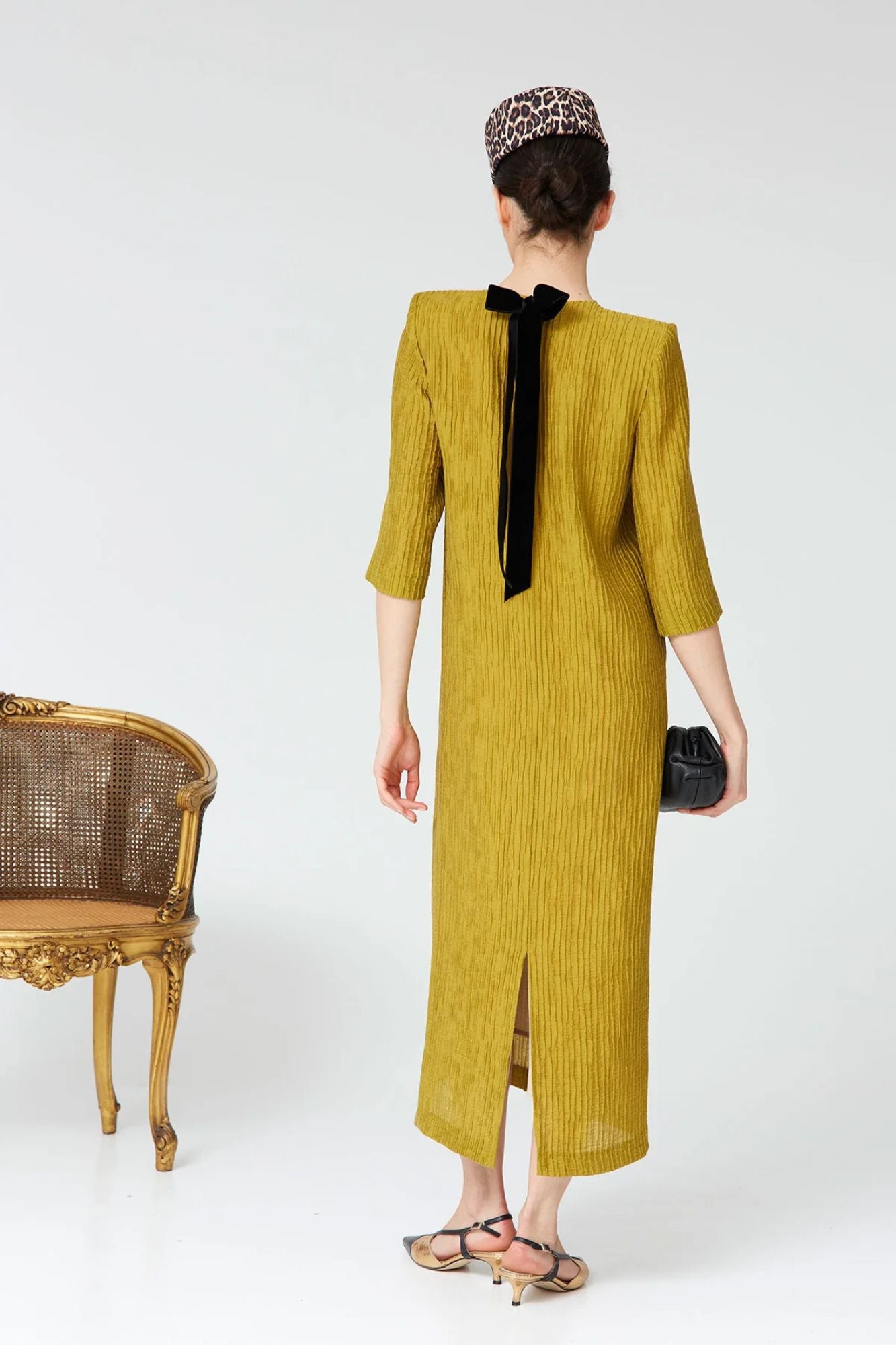 ROBE EVELINA OLIVE
