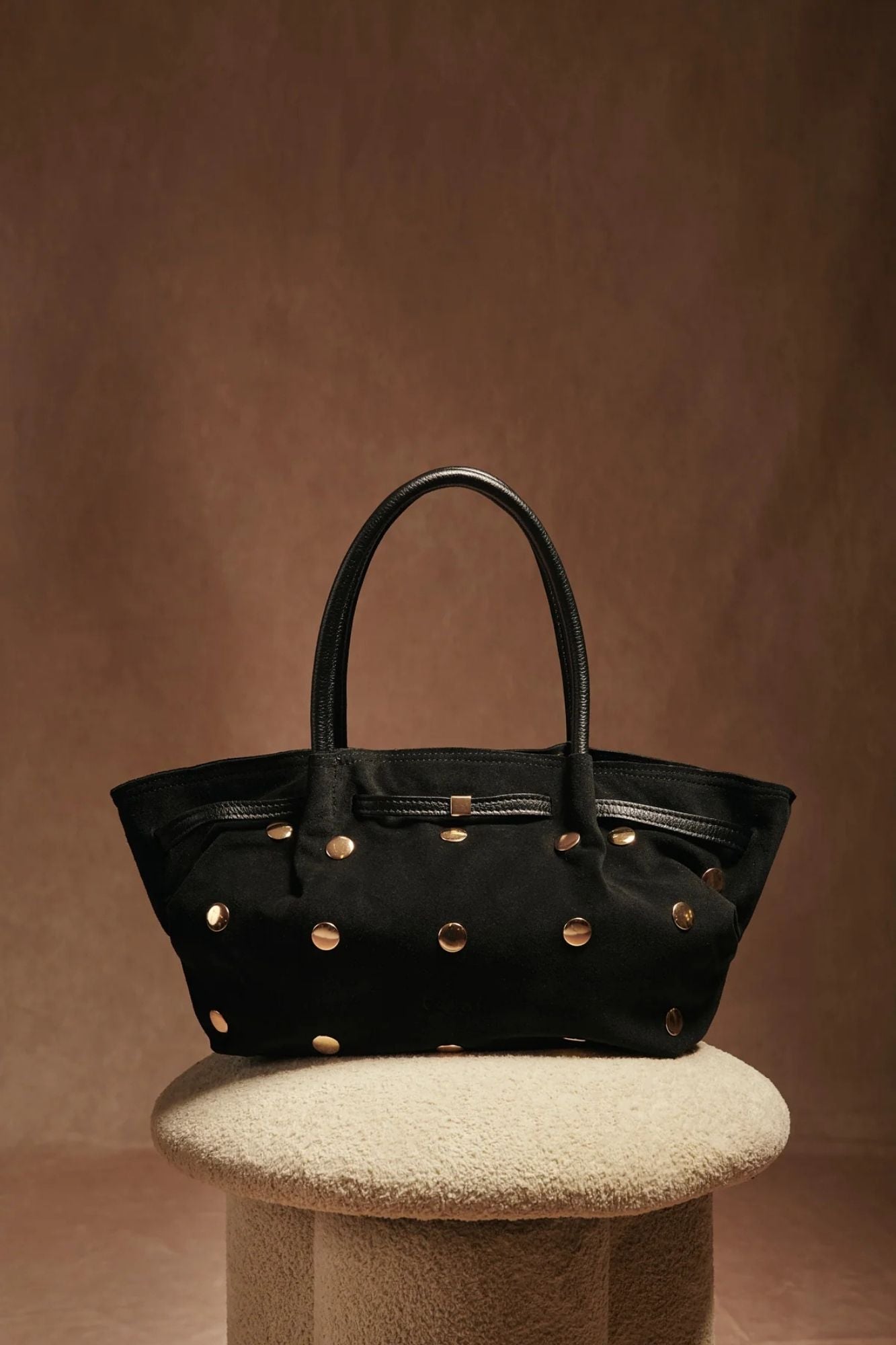 BOLSO SHOPPERTACHAS NEGRO