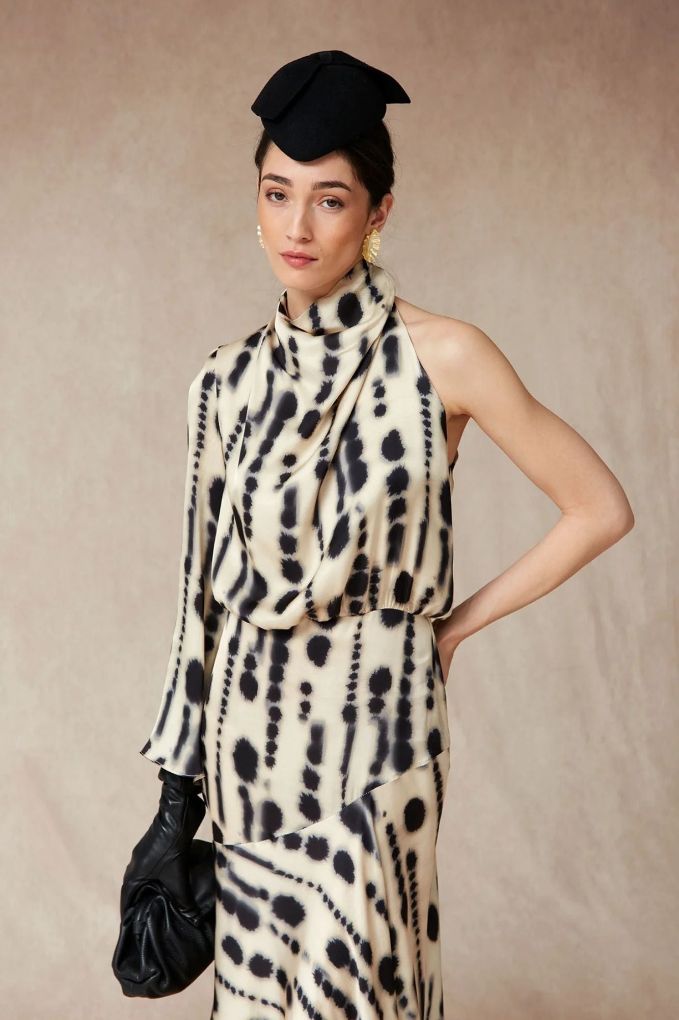 ROBE PENNY ÉCRU/NOIRE