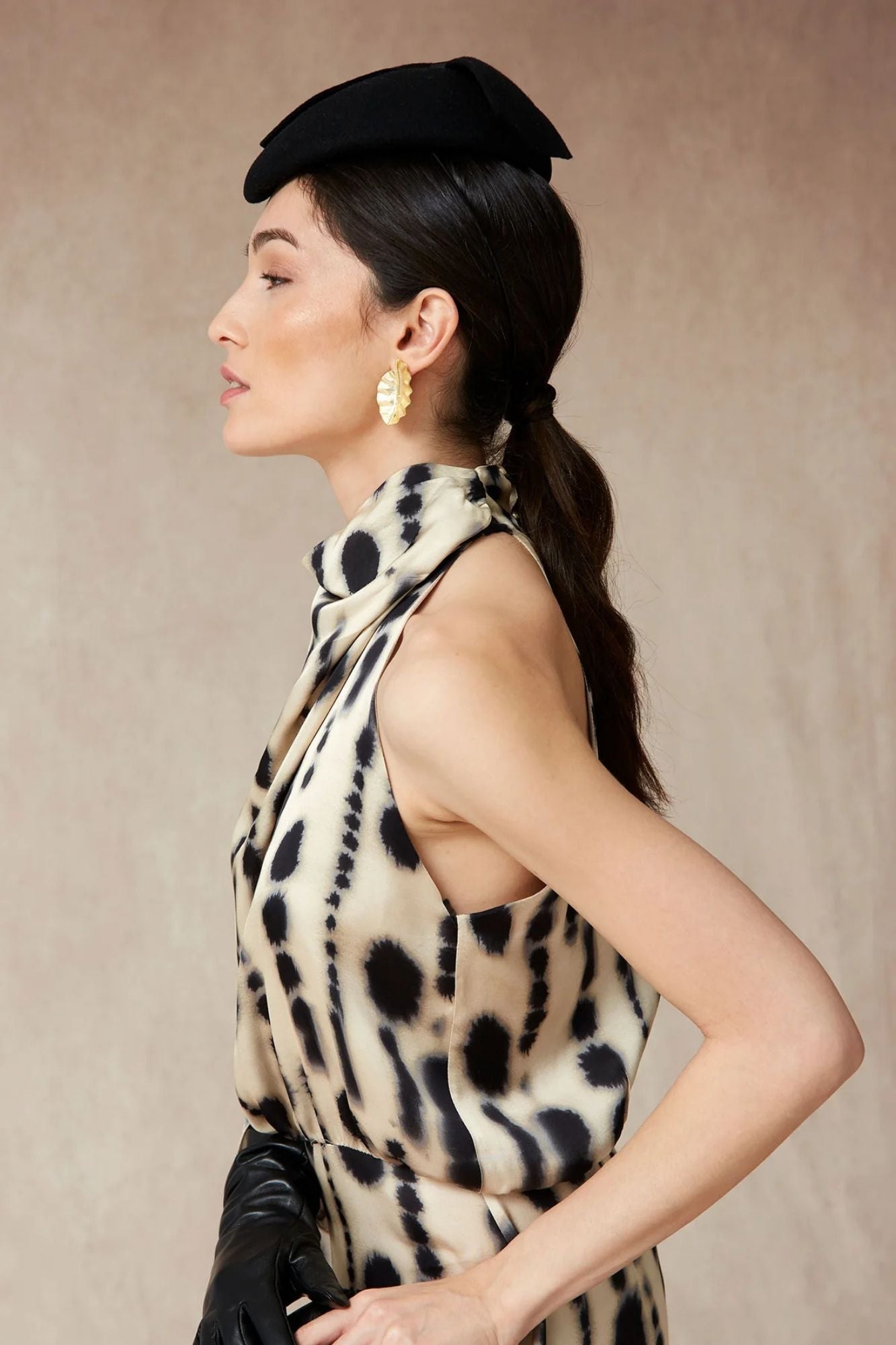 ROBE PENNY ÉCRU/NOIRE