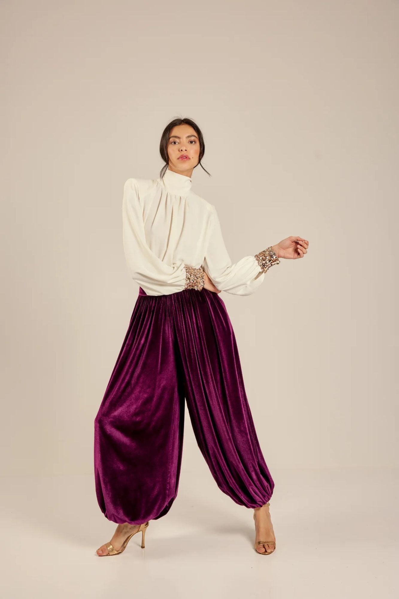 PANTALON ELVA BORDEAUX