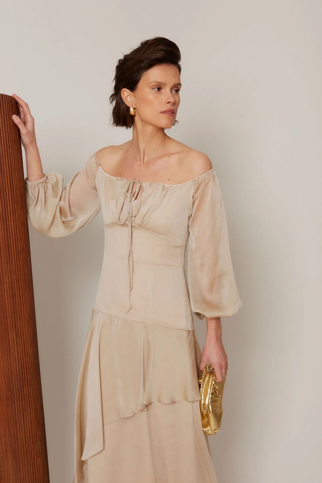 ROBE BEIGE AINHOA
