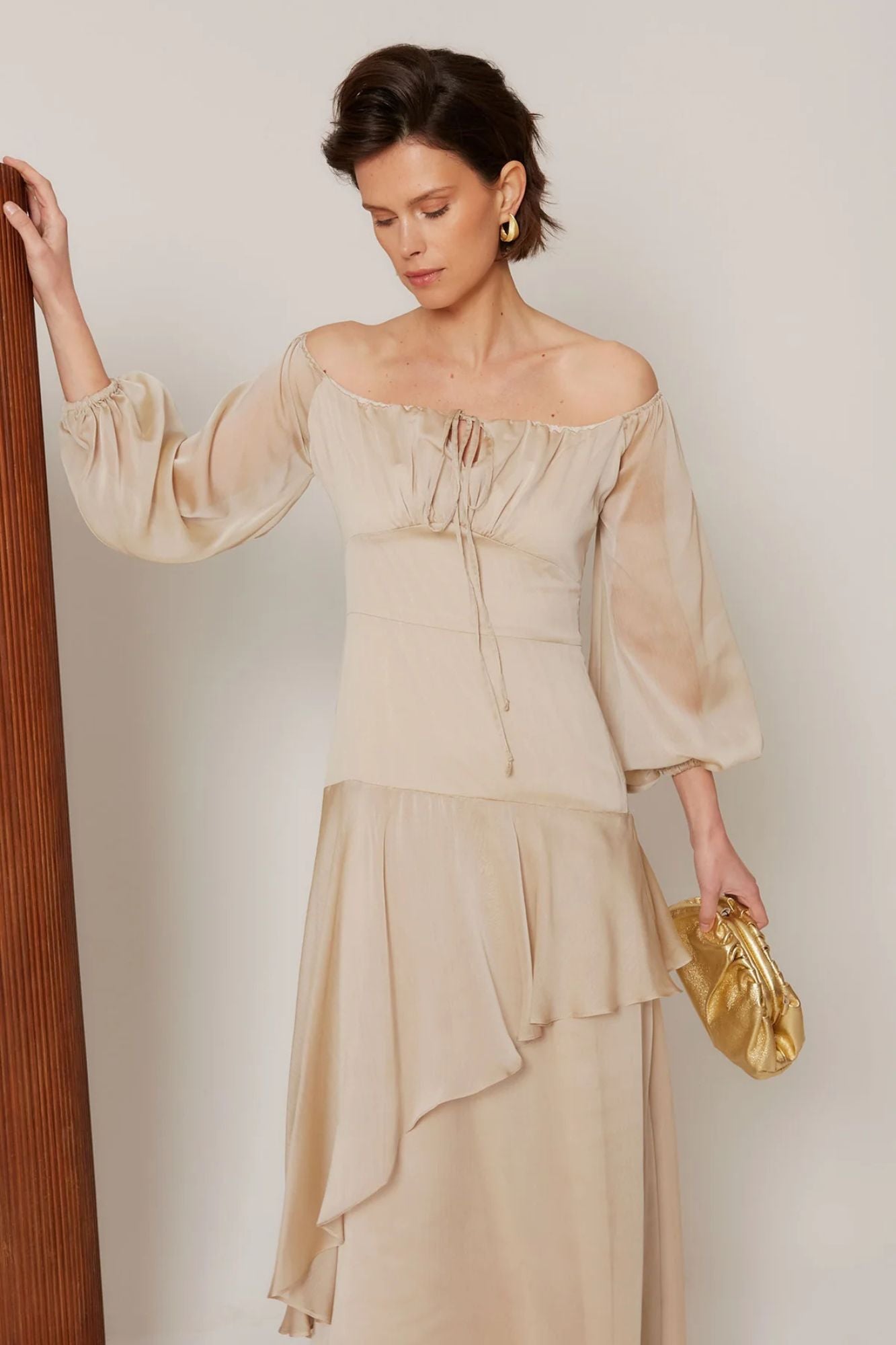 ROBE BEIGE AINHOA