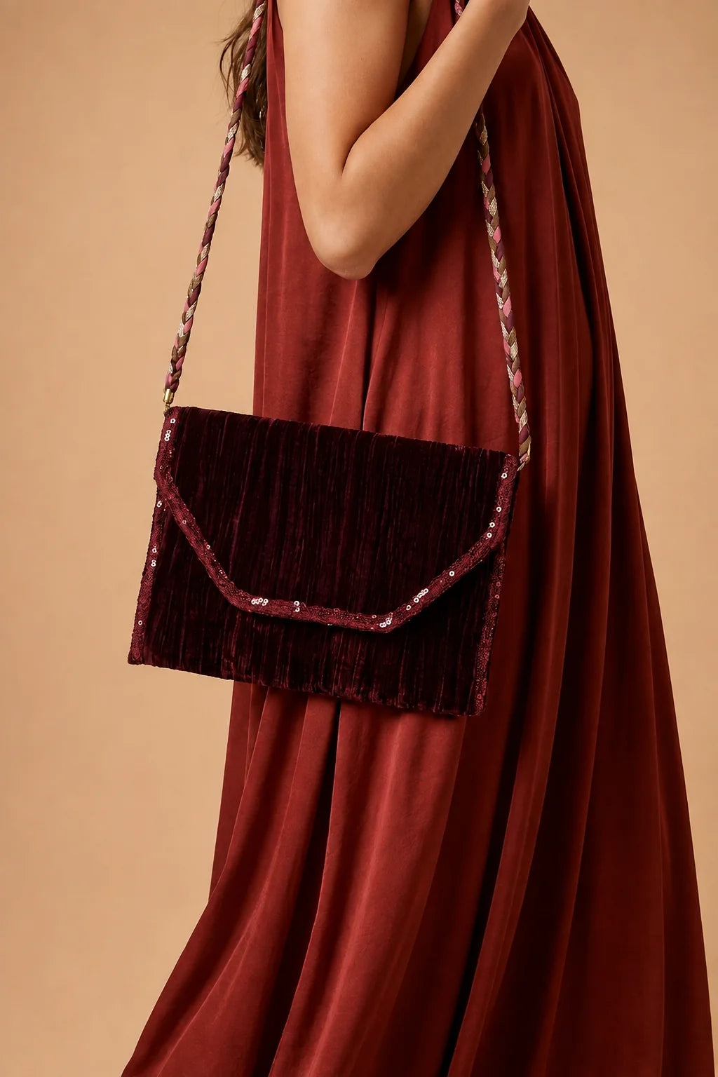 CARTERA MUSE BURDEOS