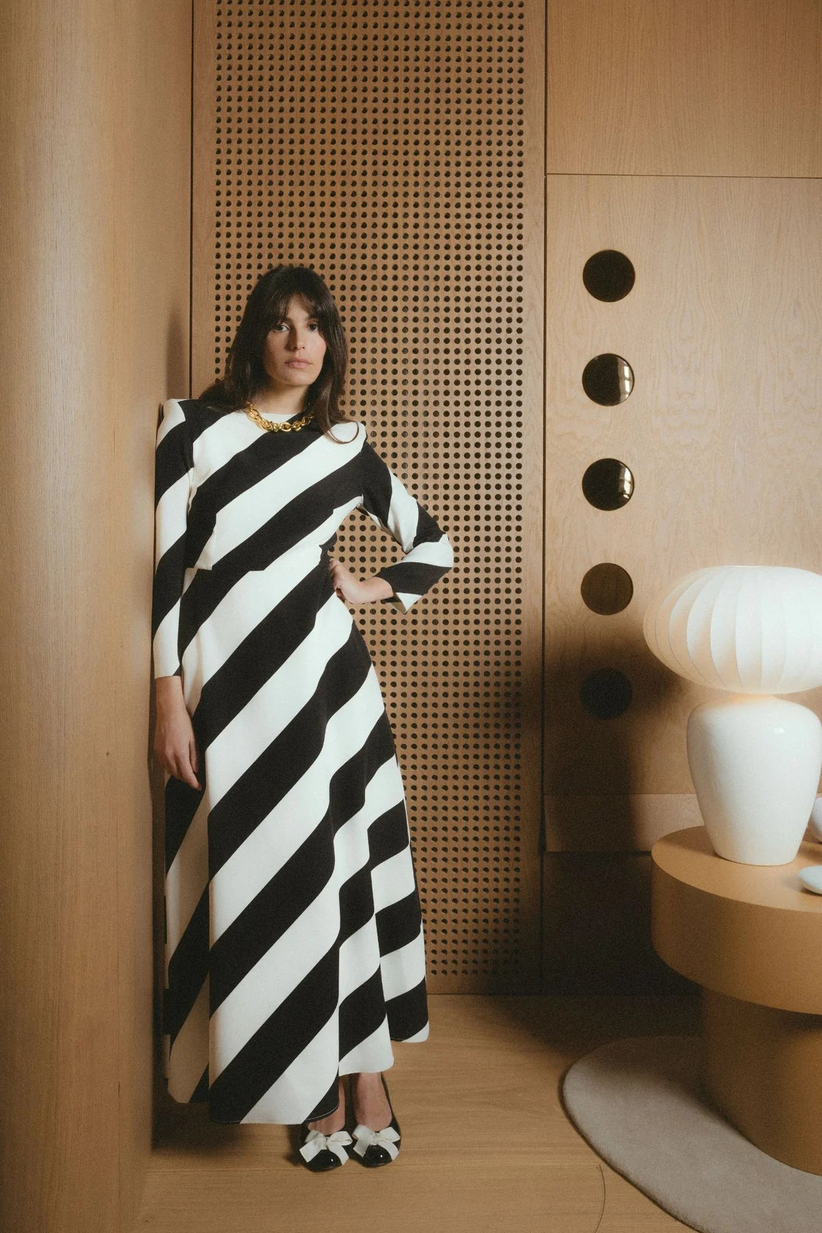 VESTIDO IZOTZ BLANCO/NEGRO