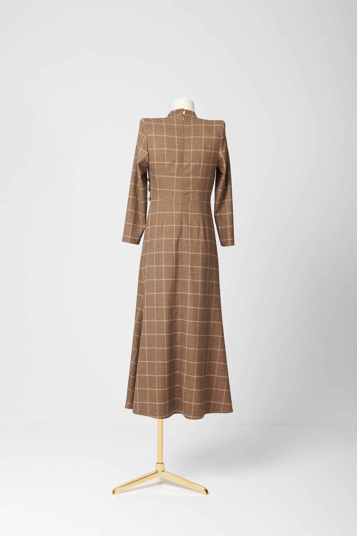 BROWN KIMO DRESS