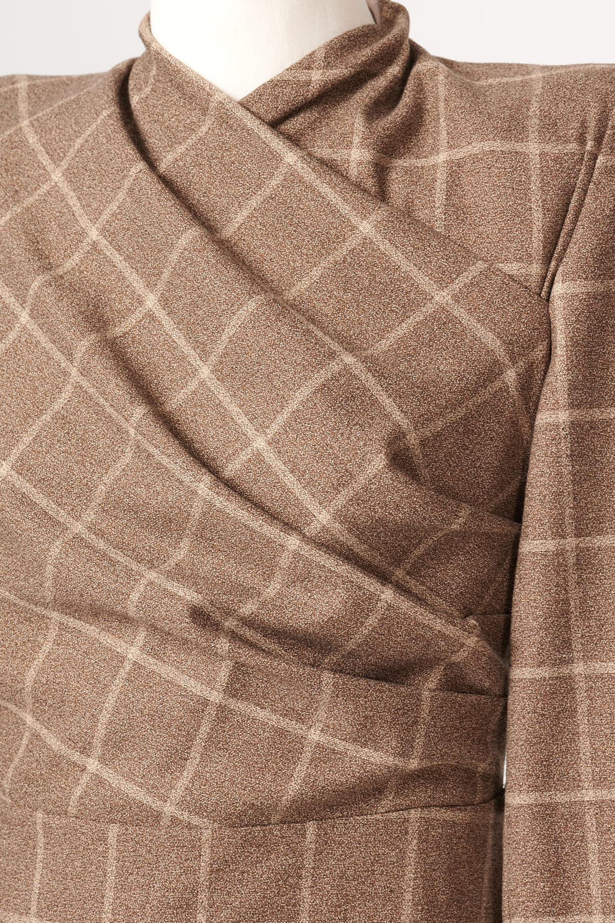 BROWN KIMO DRESS