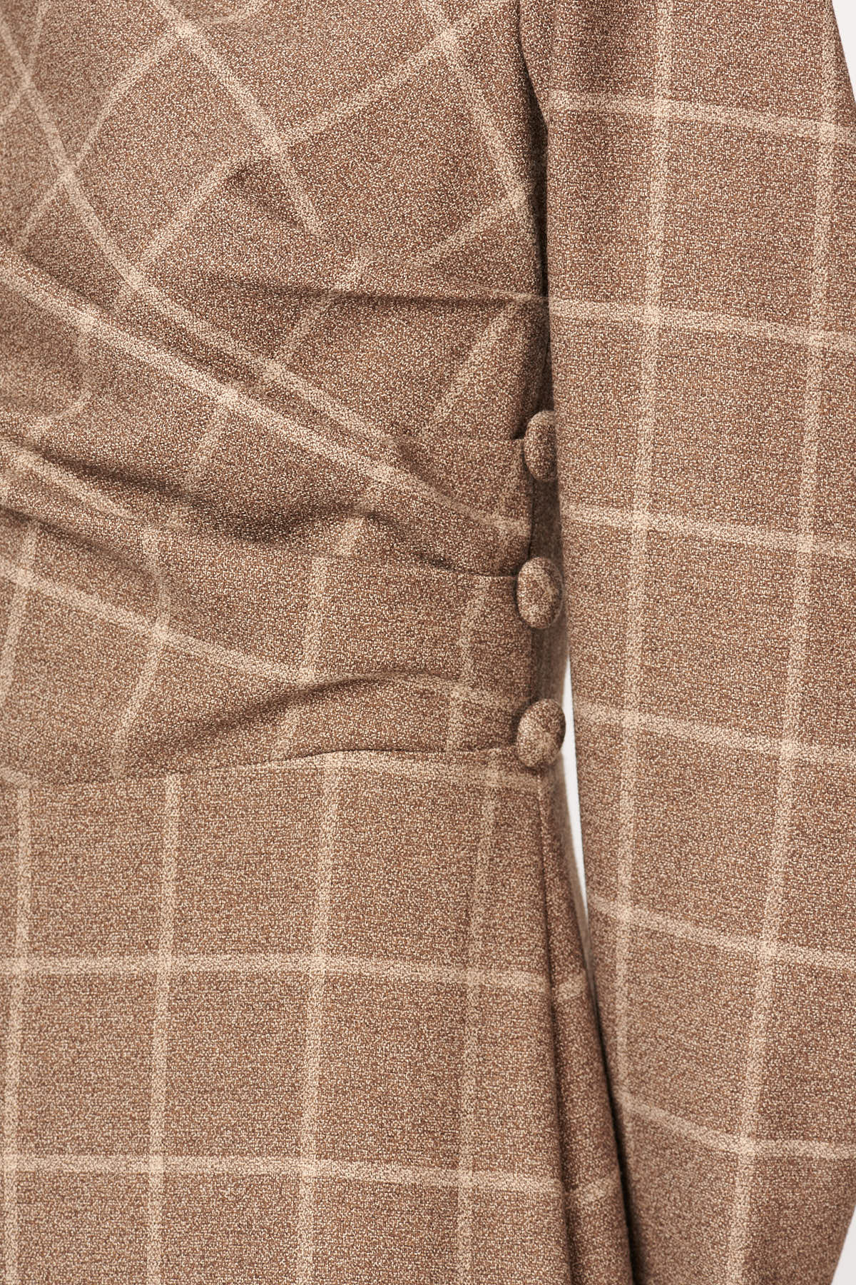 BROWN KIMO DRESS
