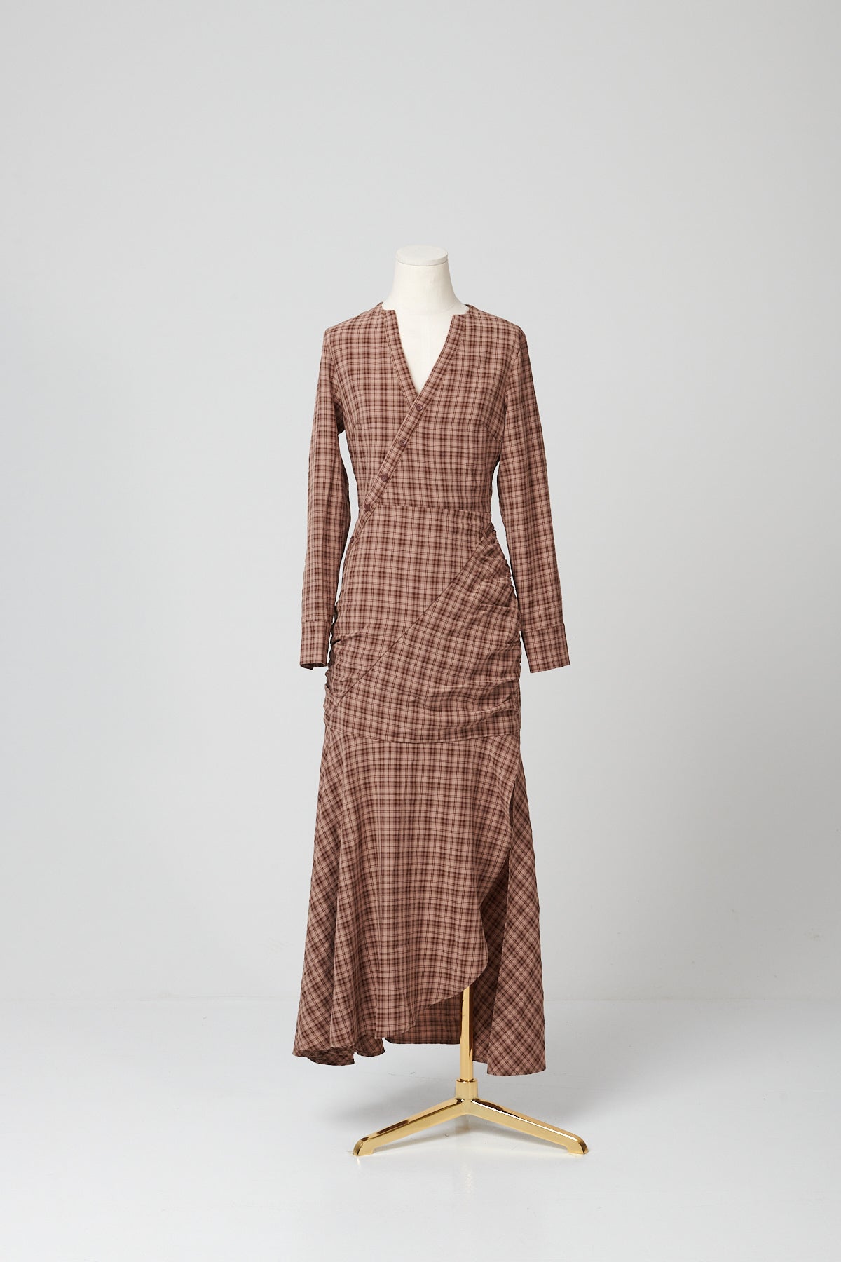 VESTIDO VIRA MARRON