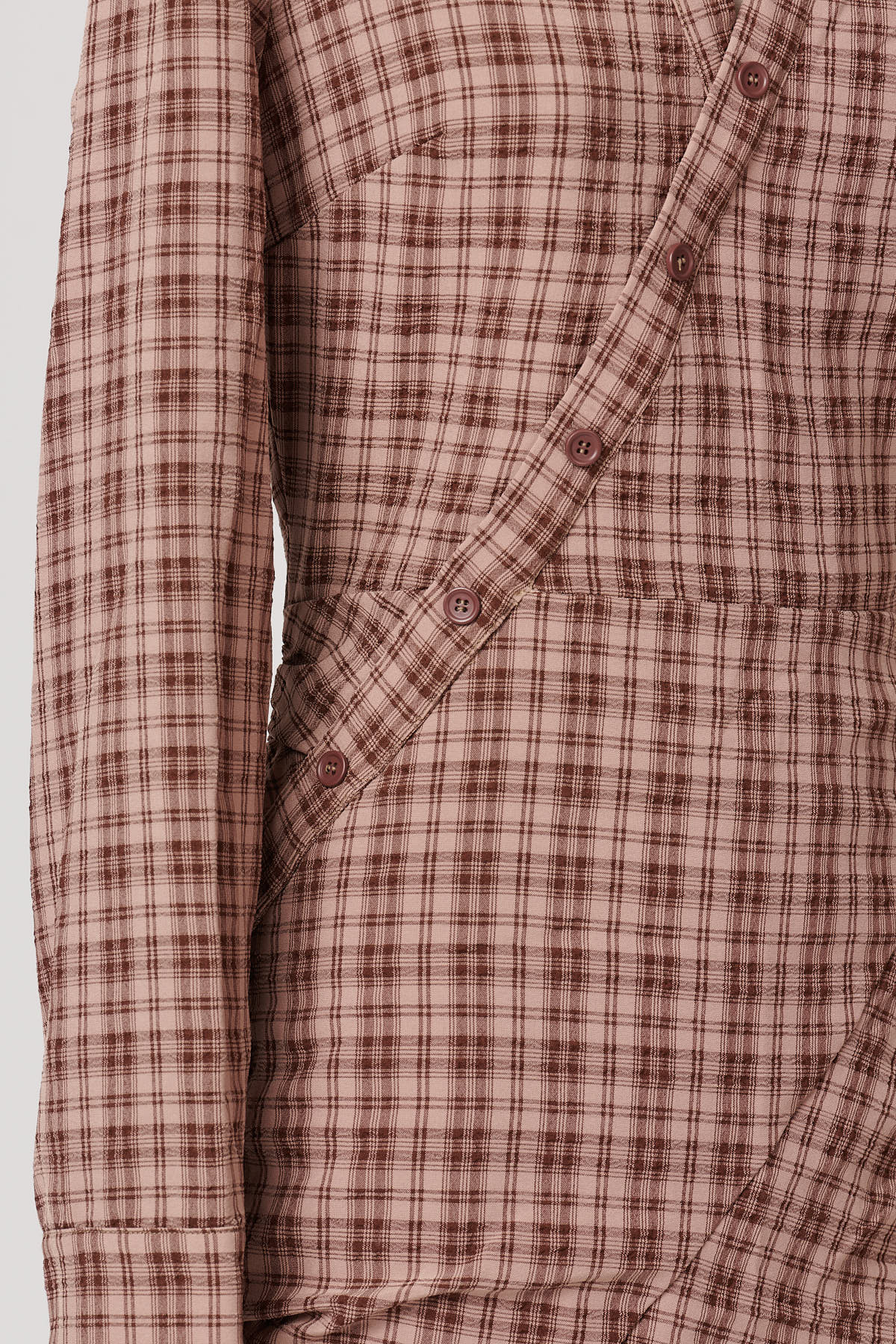 VESTIDO VIRA MARRON