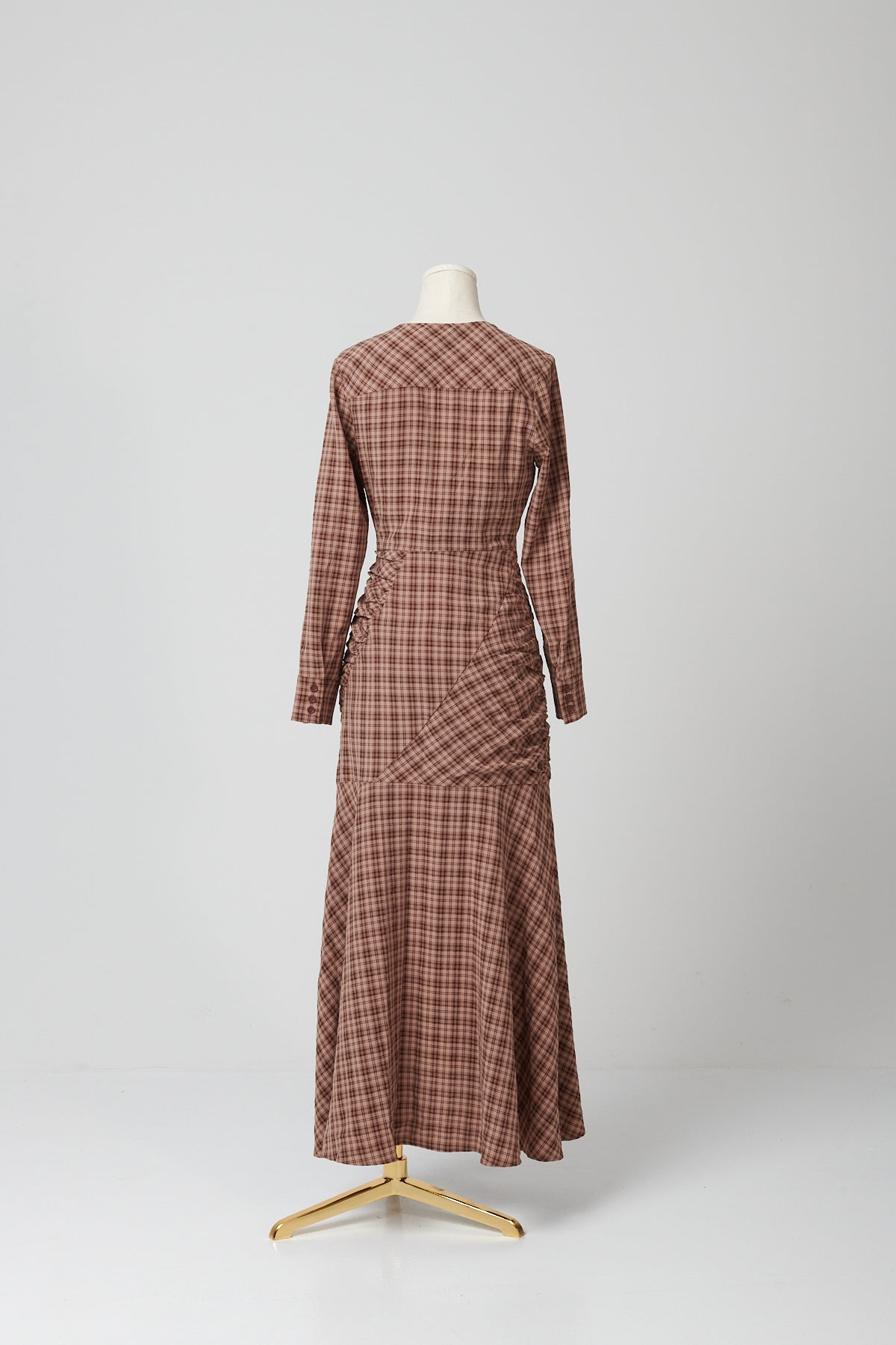 VESTIDO VIRA MARRON