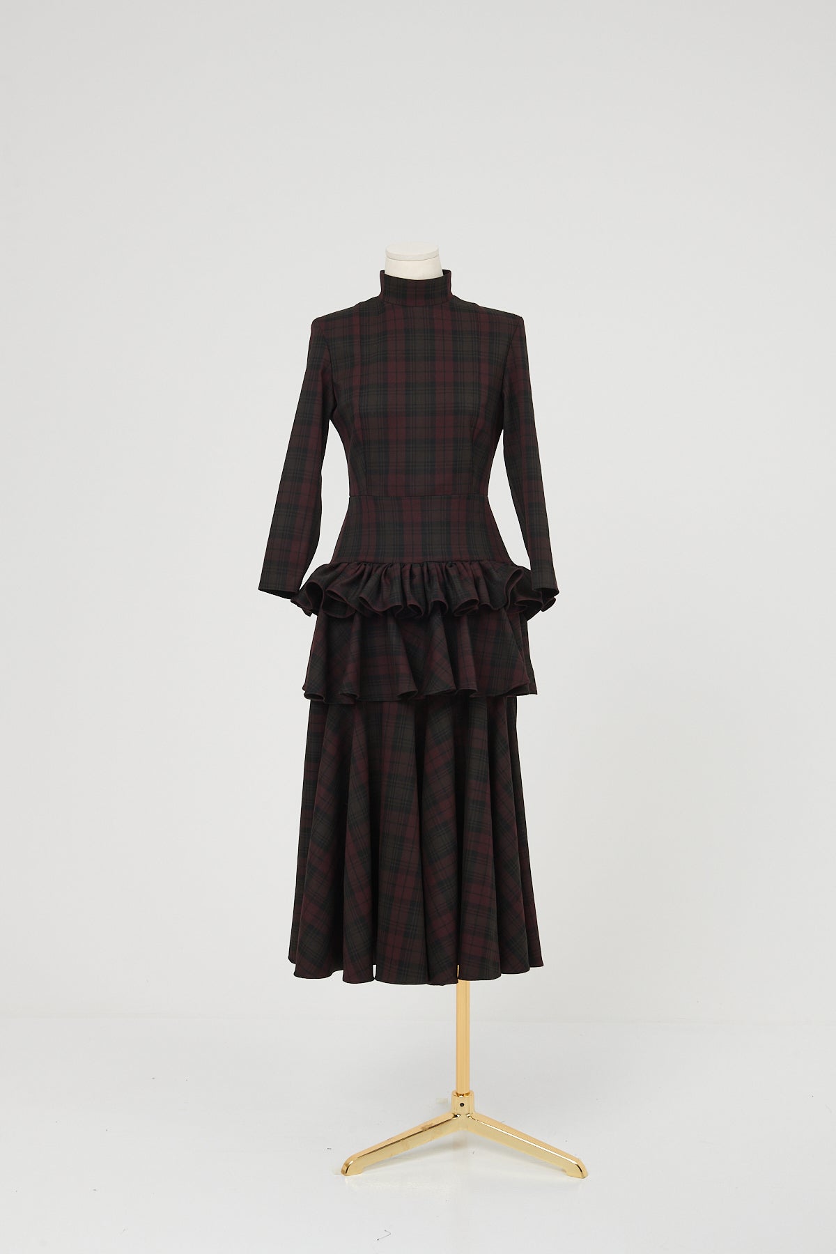 NOVELLE BURGUNDY DRESS