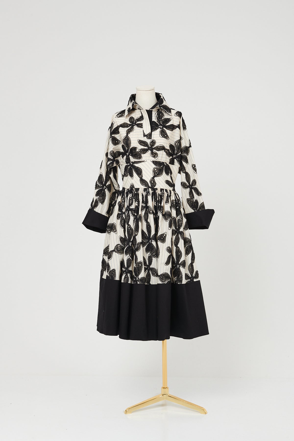VESTIDO ELEVIA CRUDO/NEGRO