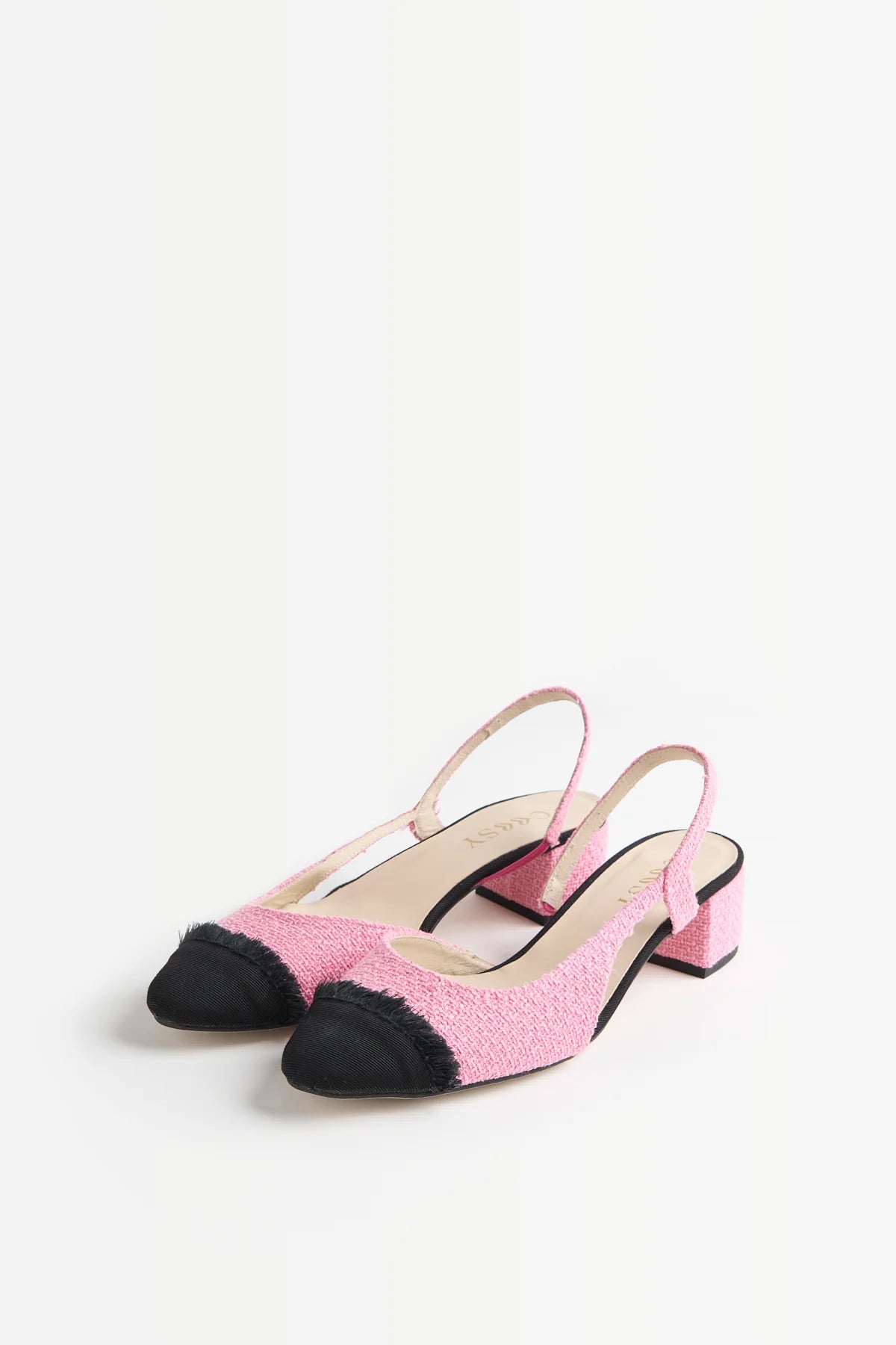 CHAUSSURE EN TWEED ROSE