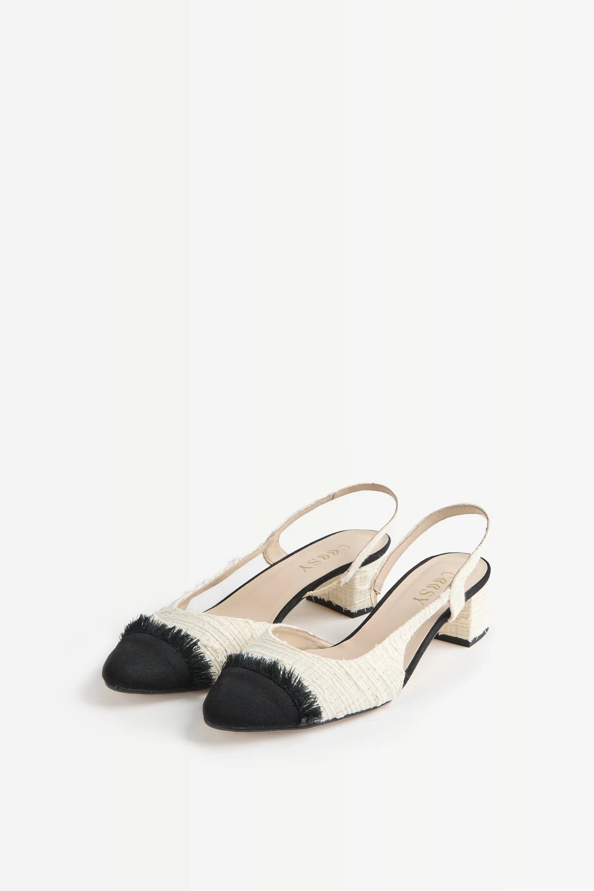 ZAPATO TWEED BLANCO