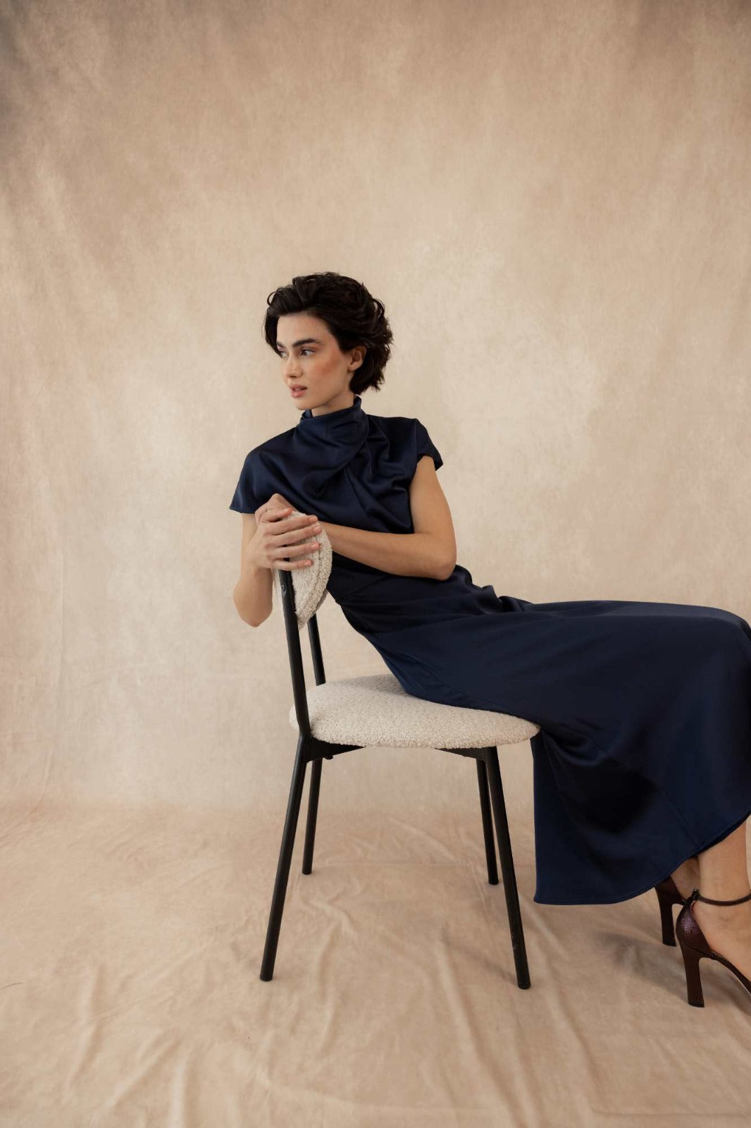 ROBE MINERVE BLEU MARINE