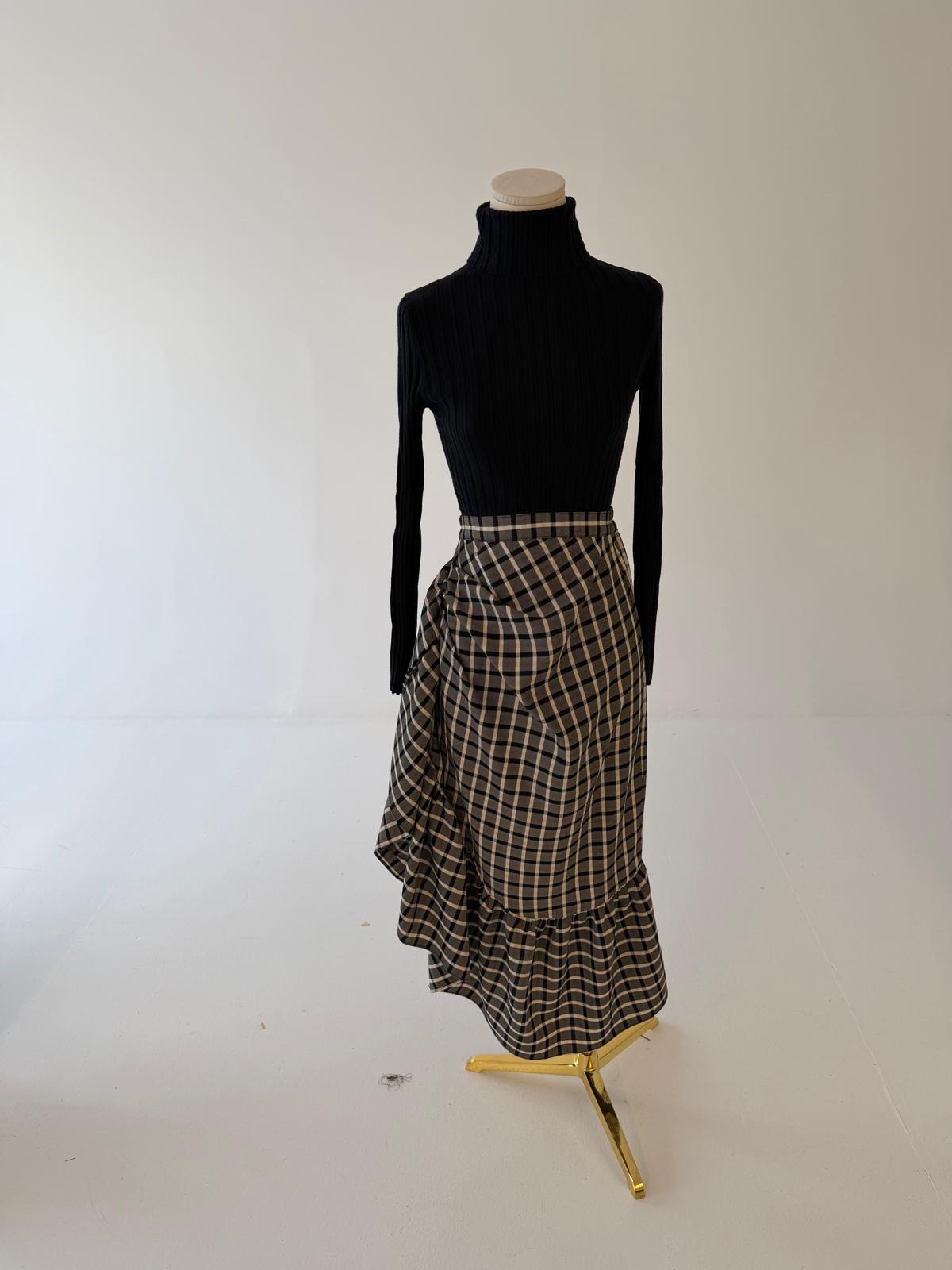 FALDA NEREIDA BLANCO/NEGRO