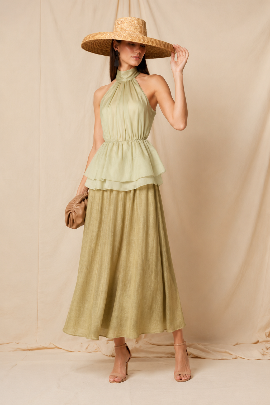 VESTIDO TELMA LISO VERDE