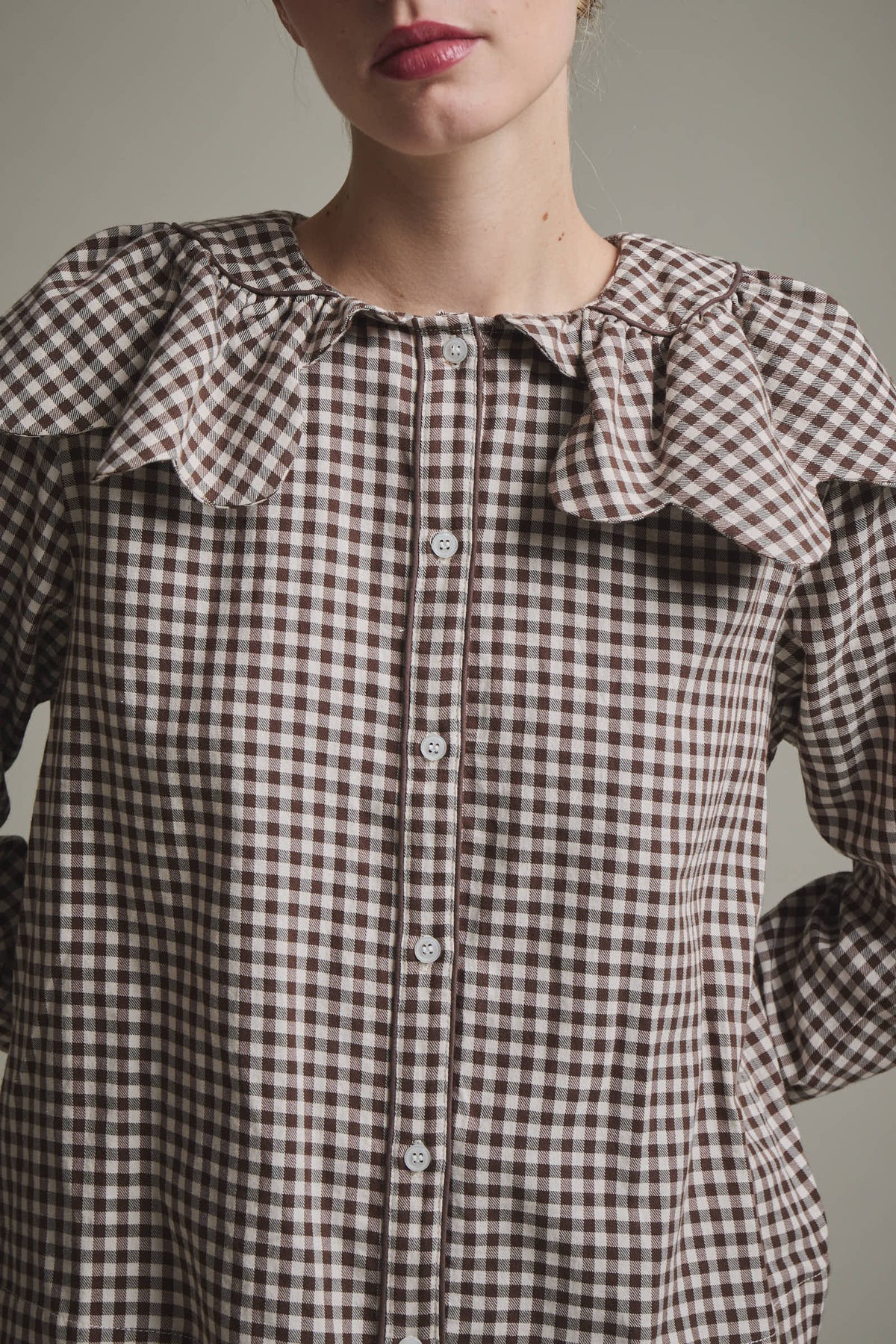 CAMISA MILENA MARRON
