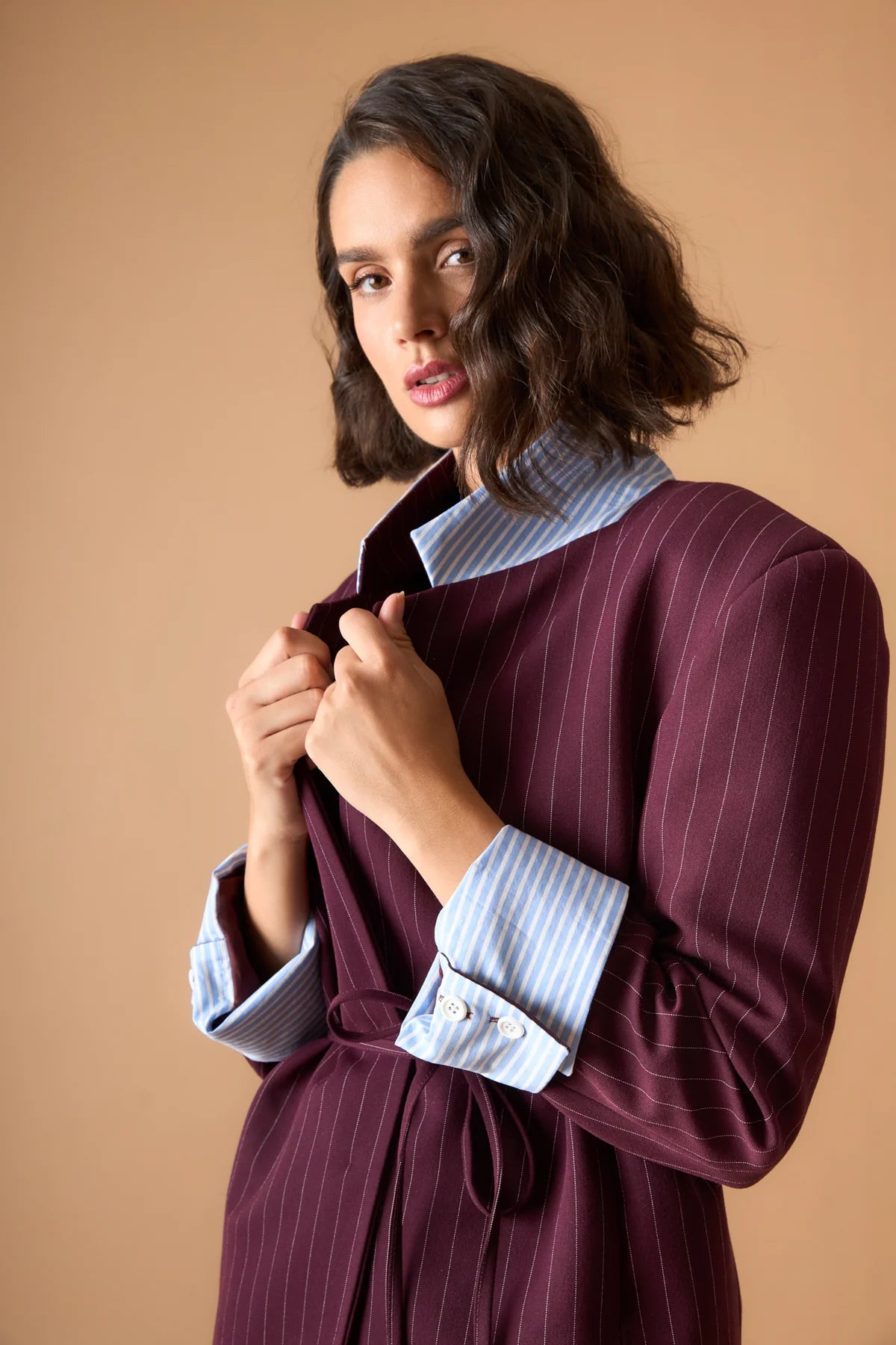 CHAQUETA ERIKA VINO