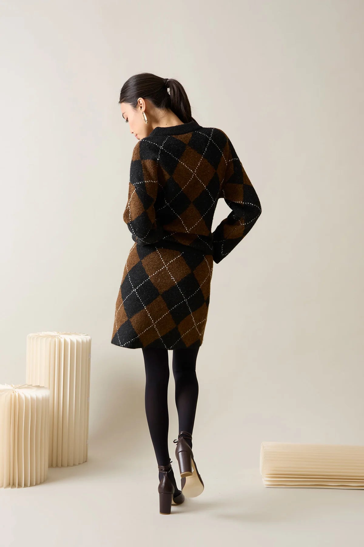 HERA BROWN SKIRT