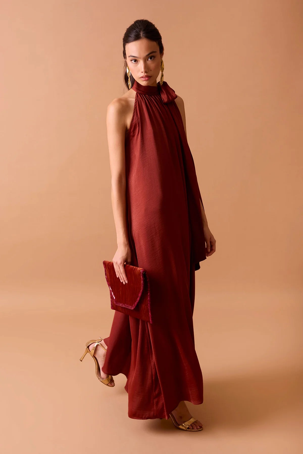 VESTIDO GRETA TEJA