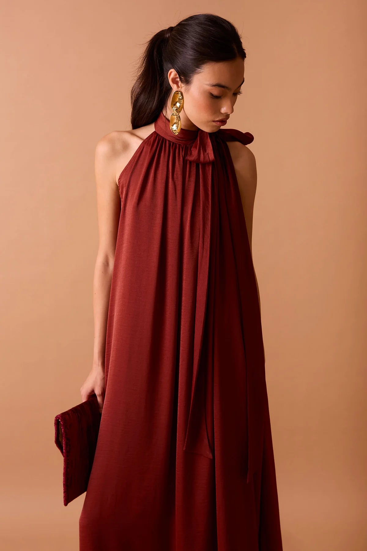 VESTIDO GRETA TEJA
