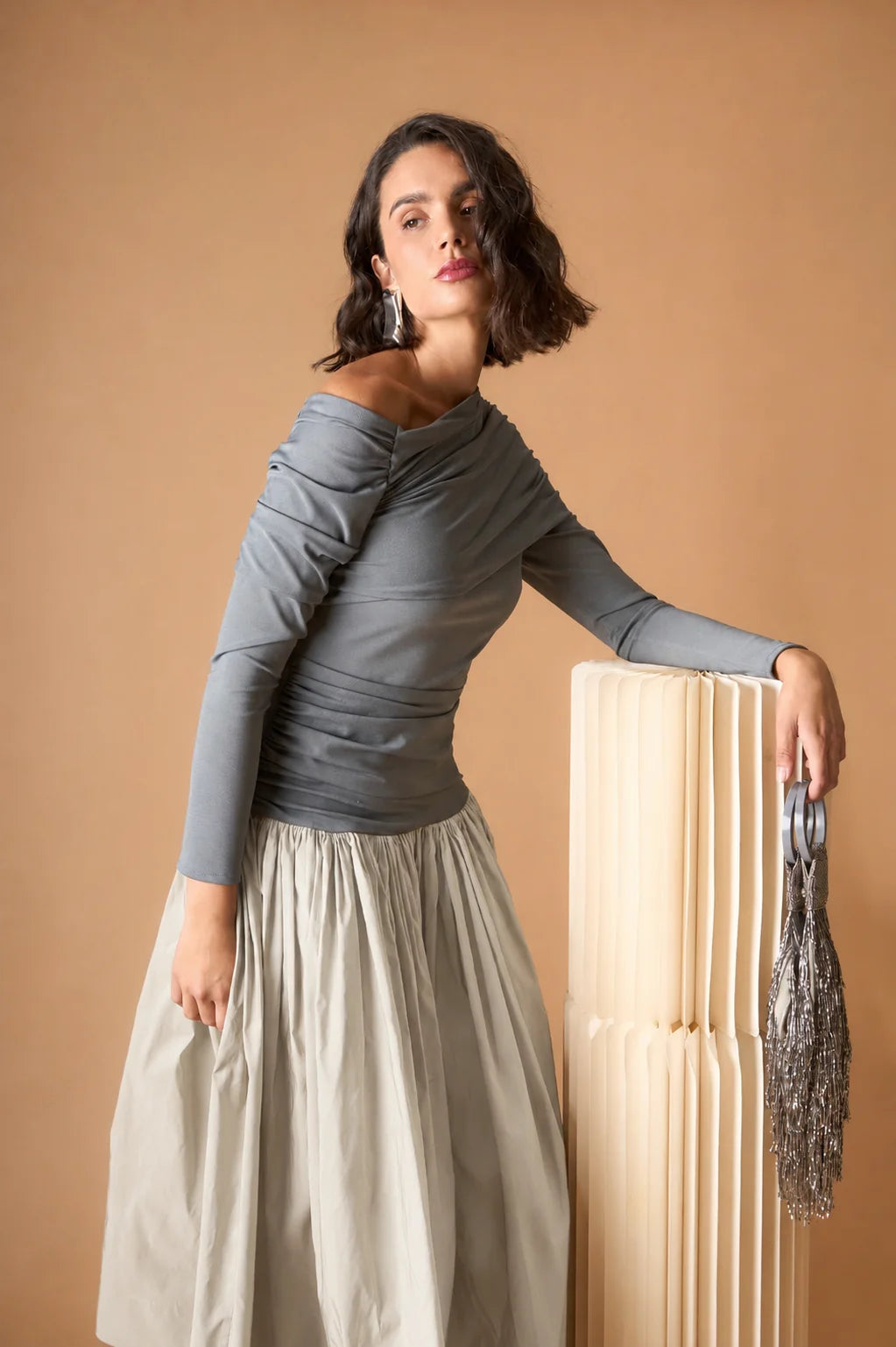 VESTIDO LIRIAN GRIS