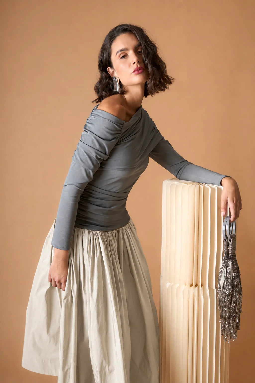 VESTIDO LIRIAN GRIS