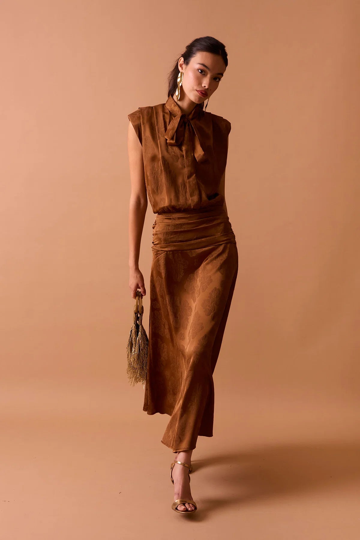 VESTIDO MARTINA MARRON