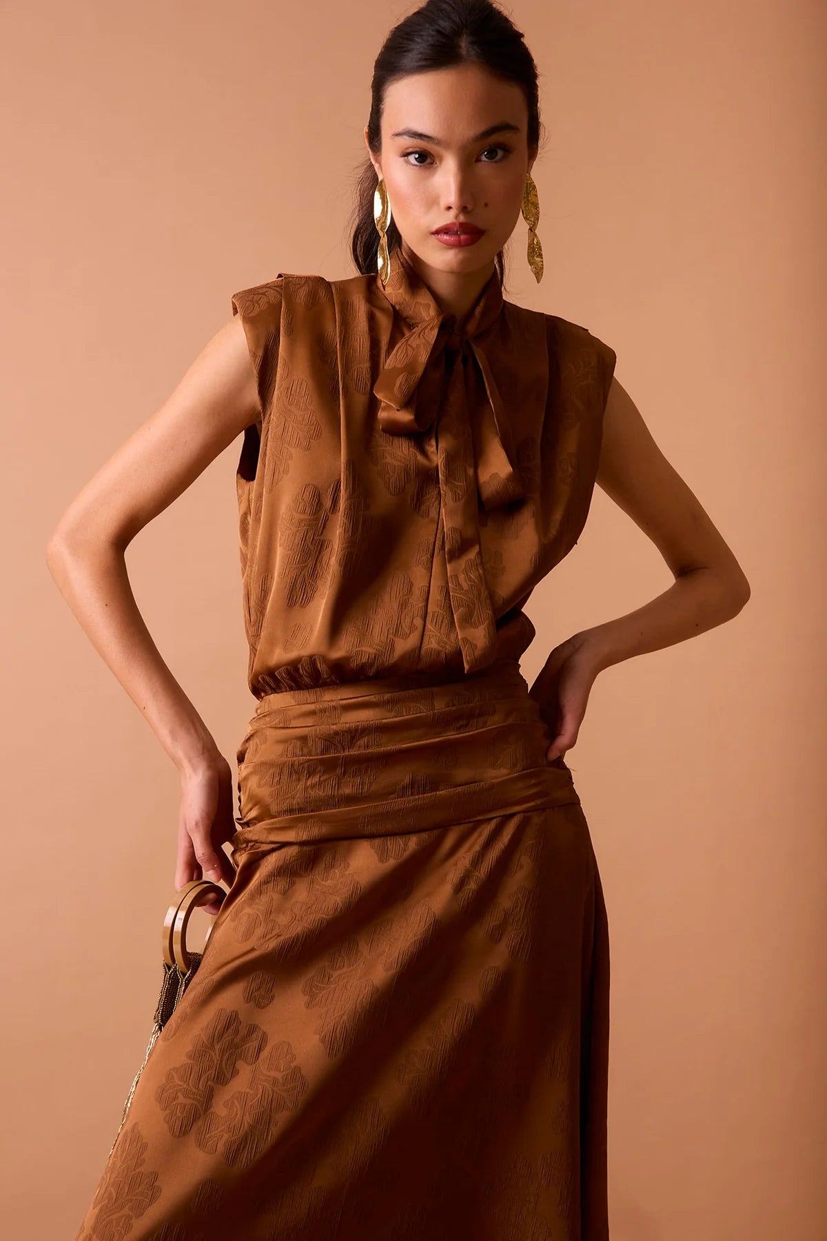 VESTIDO MARTINA MARRON