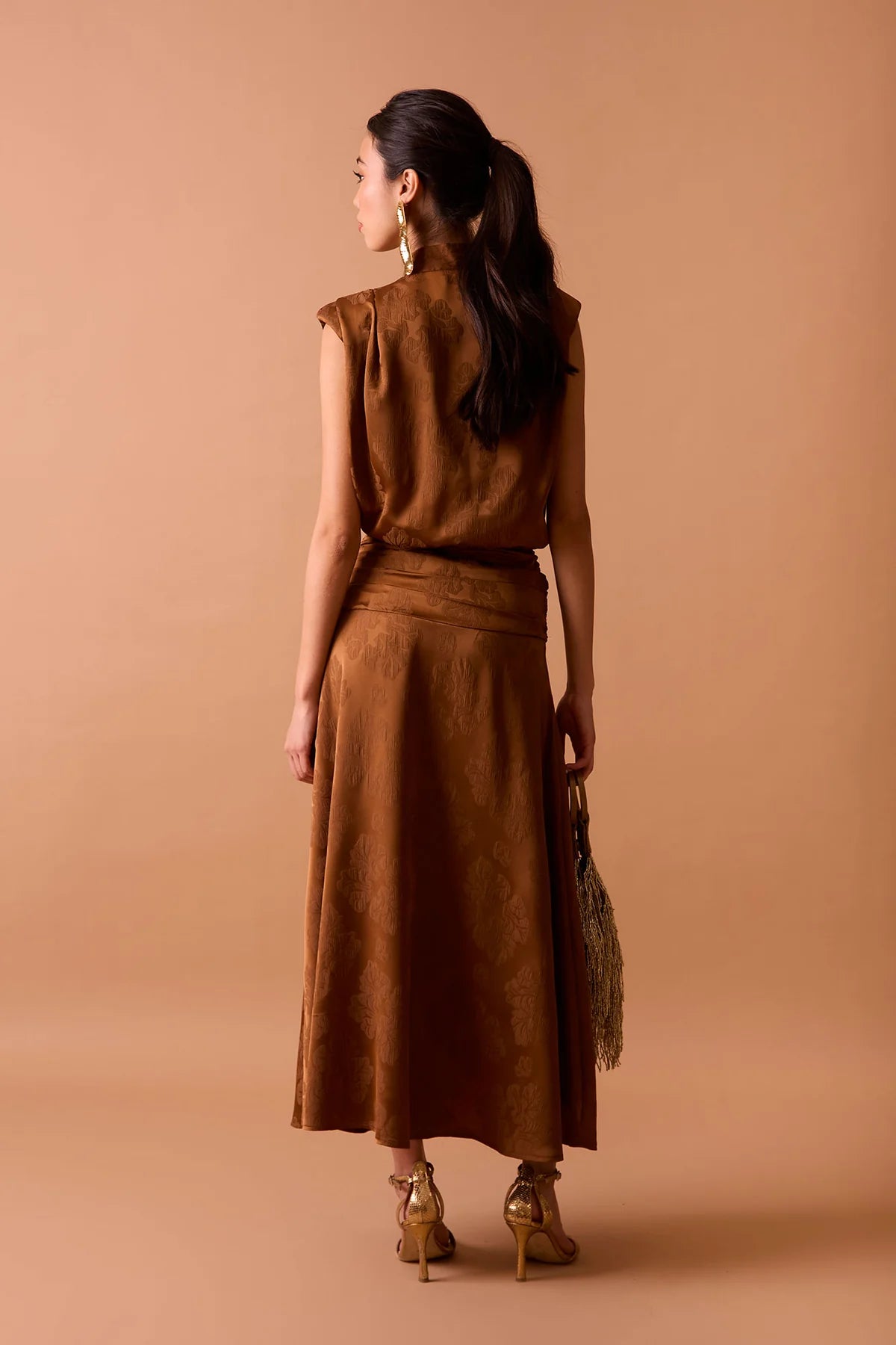 VESTIDO MARTINA MARRON