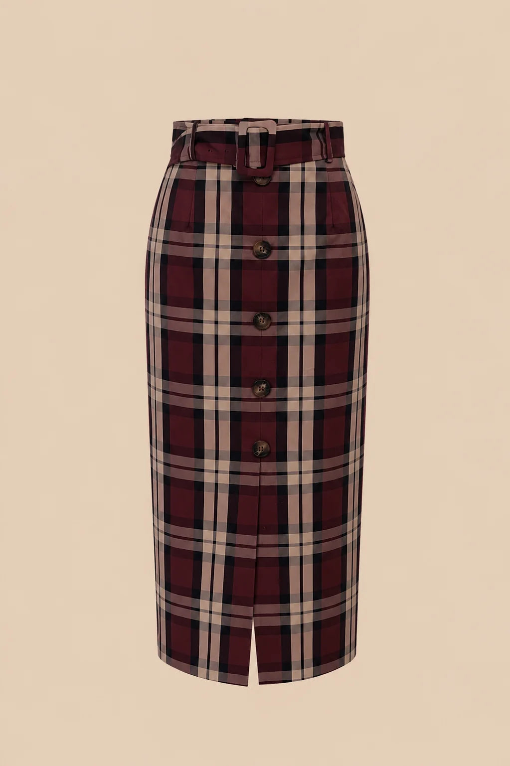 NIA BURGUNDY SKIRT
