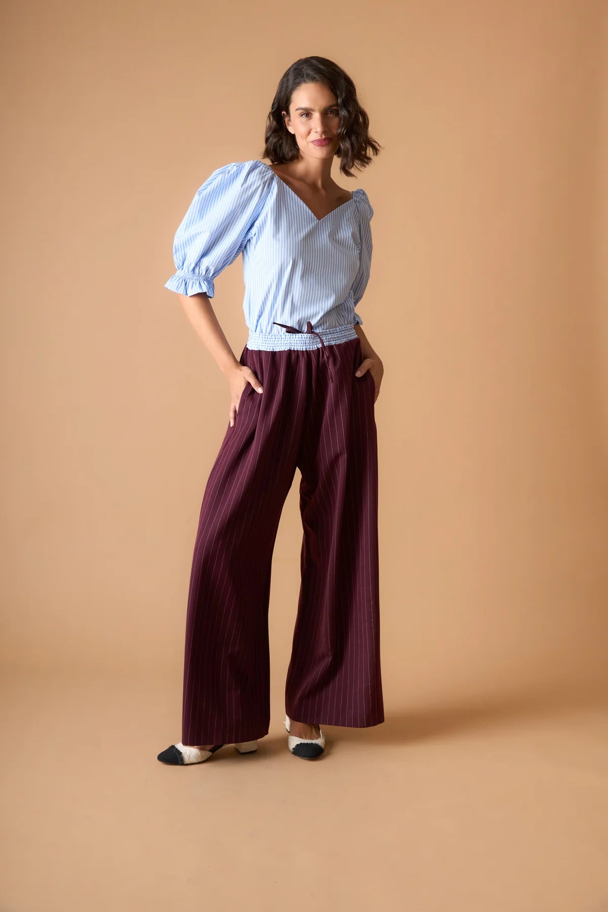 PANTALON ERIKA VINO