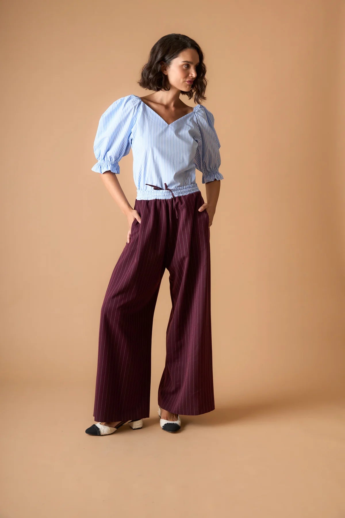 PANTALON ERIKA VINO