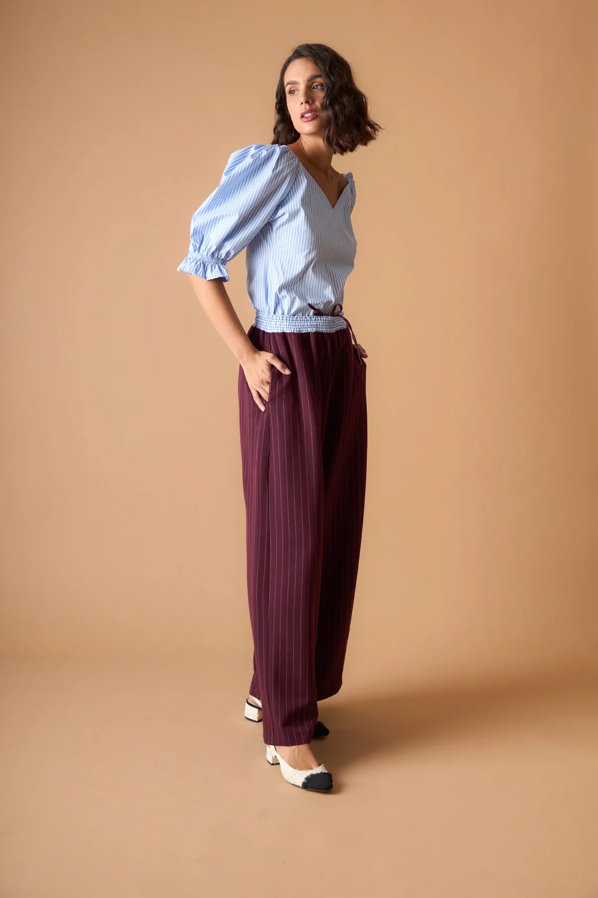 PANTALON ERIKA VINO