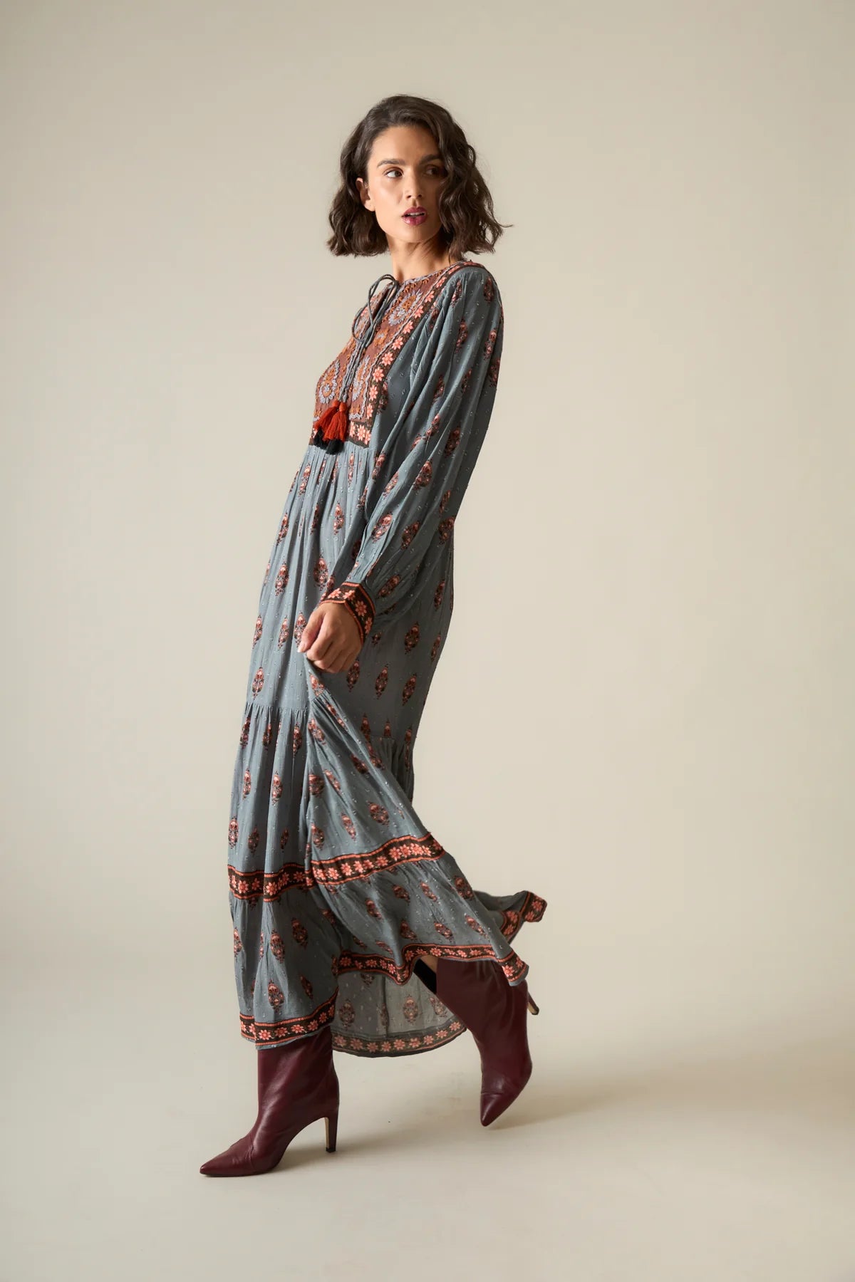 PEACE DRESS LIGHT BLUE