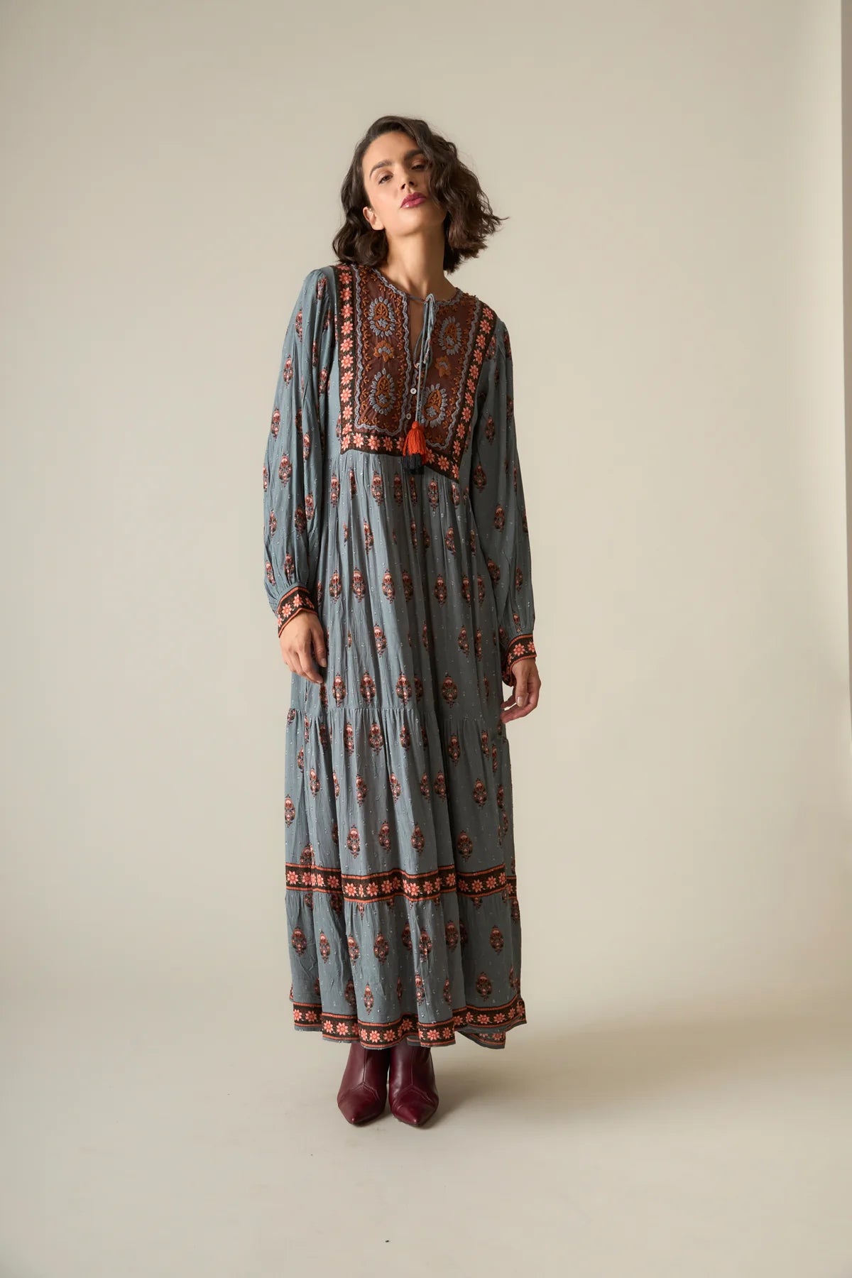 PEACE DRESS LIGHT BLUE