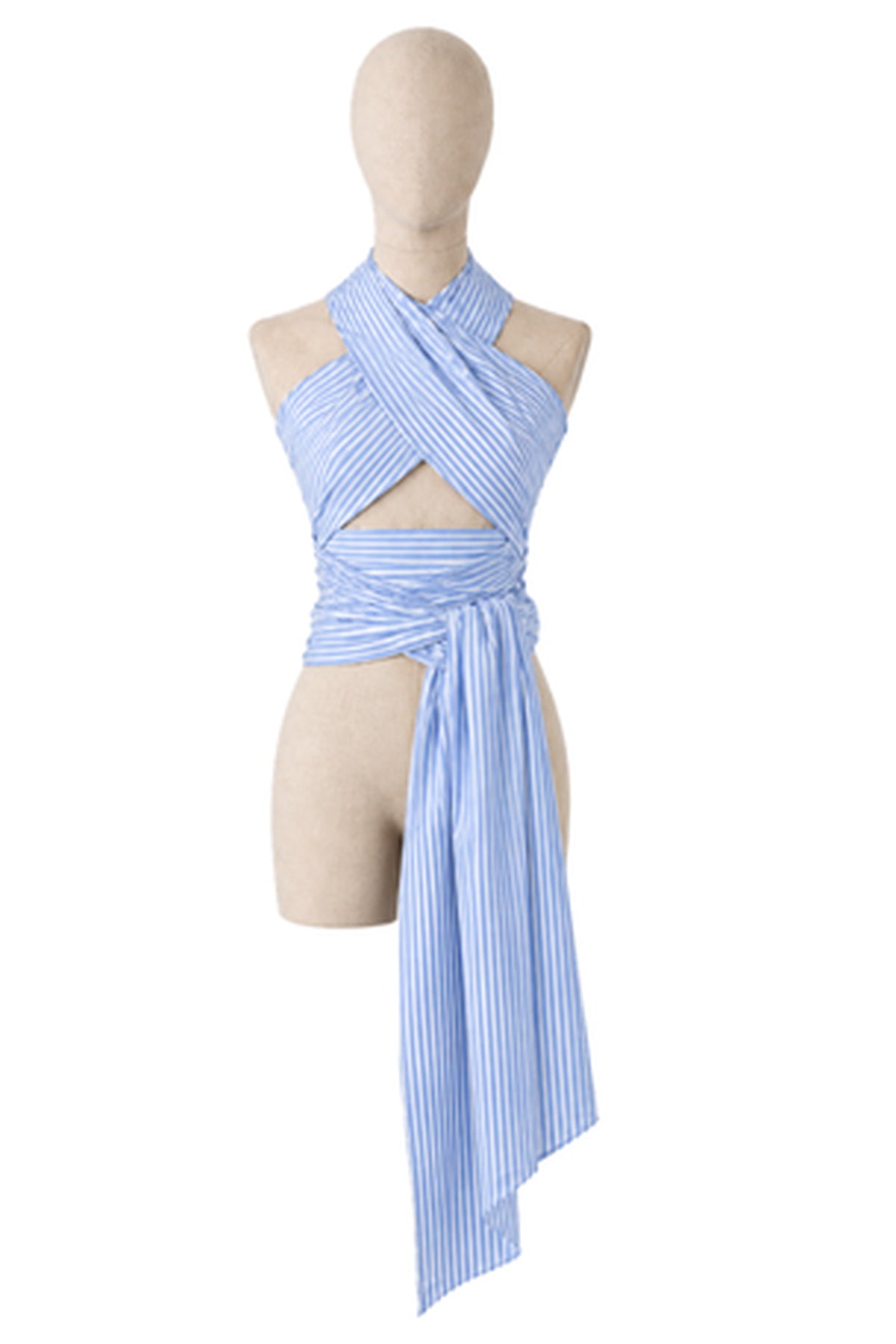 TOP ANCLA RAYAS AZUL