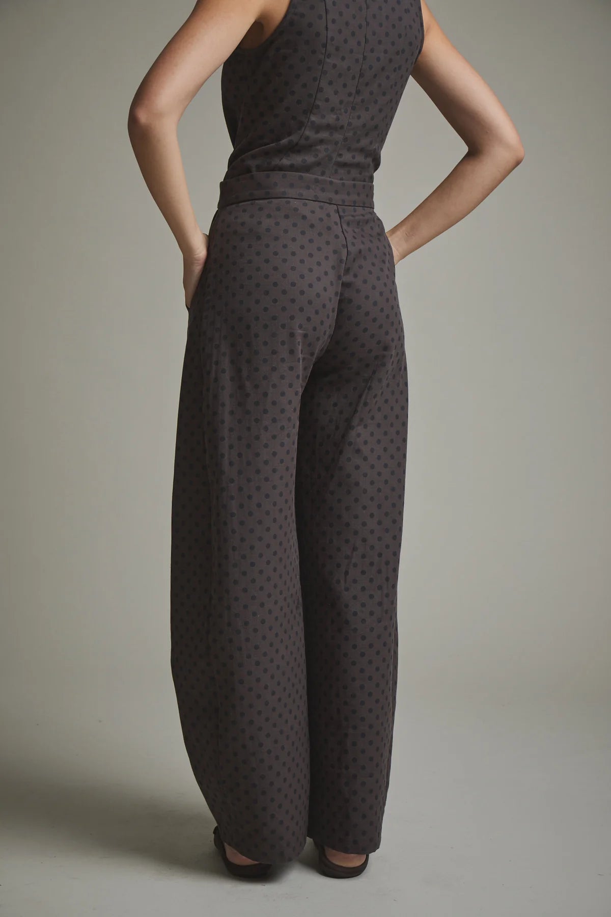 TOP POLKA MARRON