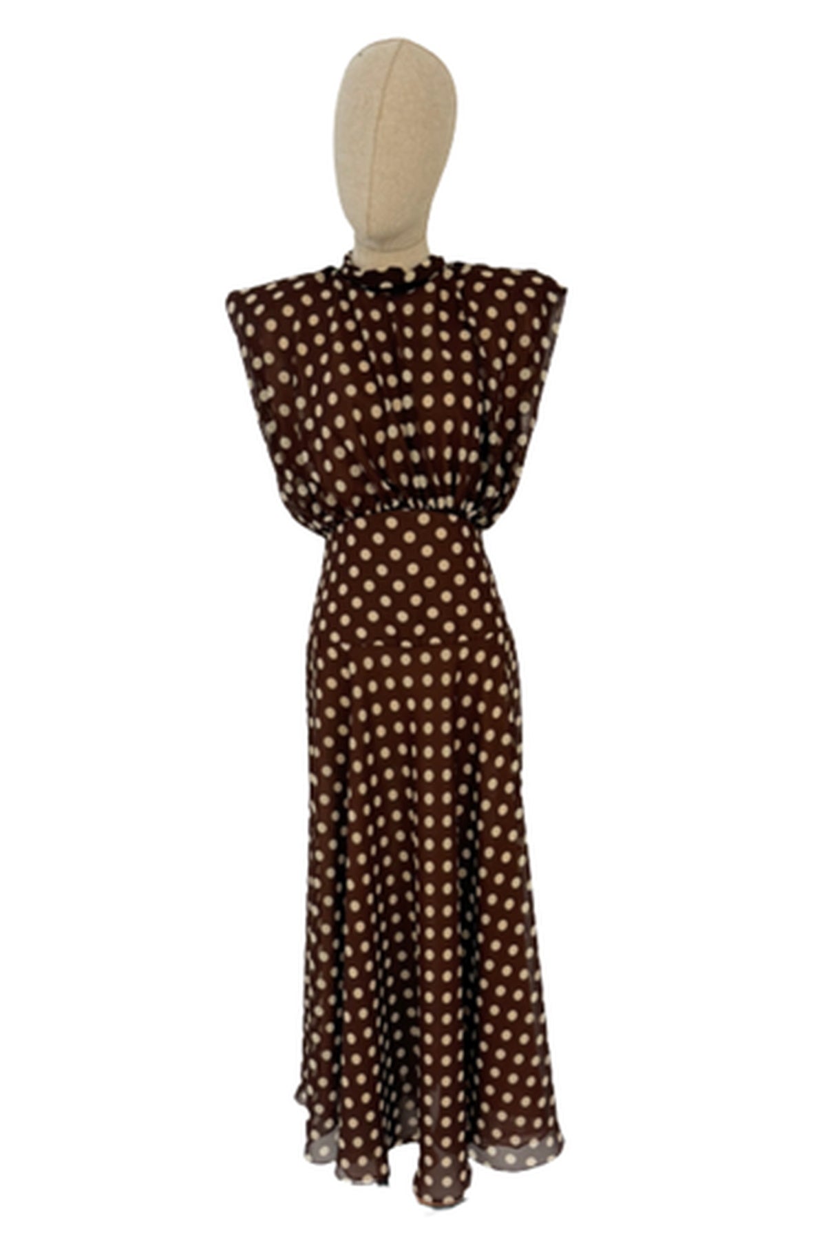 VESTIDO ORIETTA MARRON