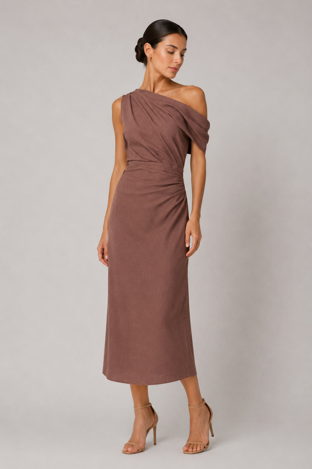 VESTIDO FYNN MARRON